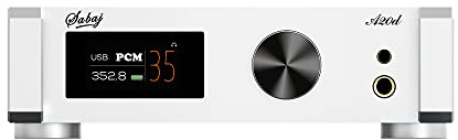 Sabaj A20d 2022 Version ES9038PRO Hi-Res Balanced Audio DAC XLR bis 4,0 Vrms Kopfhörerverstärker XMOS XU216 Unterstützung LDAC apt-x HD DSD512 MQA USB/Optisch/Koaxial/Bluetooth