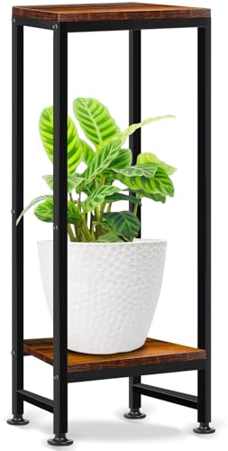 2 Etagen Blumenständer Pflanzenständer, 77cm Pflanzenregal Pflanzen Eckregal, Blumenregal Pflanzenregal Indoor for Houseplants, Blumentreppe Pflanzentreppe für Wohnzimmer, Balkon und Büro deko
