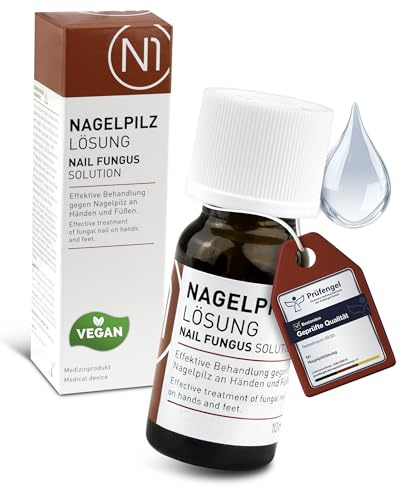N1 Anti Nagelpilz Lösung 10ml - [Medizinischer Nagellack mit belegter Wirkung] - Apothekenprodukt - Nagelpilz Behandlung schnell intensiv an Händen und Füßen