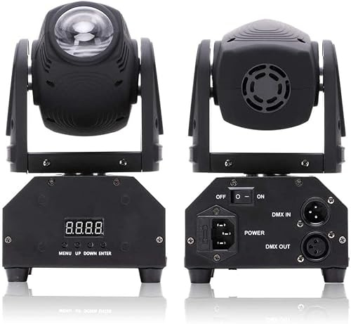 UKing LED Moving Head Beams d-mx Lichteffekt Mini LED Pinspot Licht RGBW 11/13 CH Discolicht Lichteffekte Musikgesteuert für DJ Disco Partylicht Club Bar Bühnenbeleuchtung