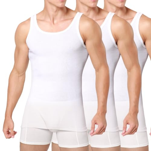 Smart Sir Unterhemd Herren 3/5er Pack 100% Baumwolle Bequem & Atmungsaktiv | Weiches & Hautfreundliches Material, tank top herren, Perfekte Passform, Für viele Körperformen, Ideal für Alltag & Freizeit