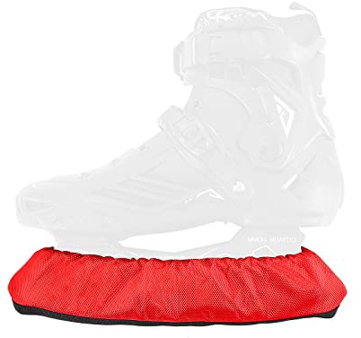 Aoblok Kufenschoner Schlittschuhe, 1 Paar Eishockey Elastische Kufenstrümpfe für Damen Herren Kinder Schlittschuhe & Eislaufschuhe, Schlittschuh Kufenschutz Zubehör Eishockey Geschenk (Rot,L)