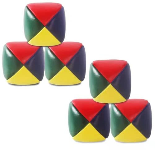 ZYWQ Jonglierbälle, 6er Set Jonglierbälle für Kinder und Erwachsene