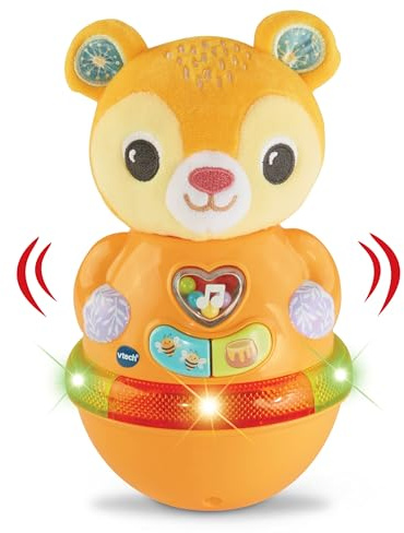 VTech Baby Wackelbärchen – Interaktives Spielzeug, 3 Lieder, 12 Melodien