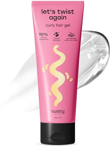 TWISTY Let’s Twist Again Lockengel - Curl Gel für Naturlocken & Wellen, Anti-Frizz Styling mit Aloe & Proteinen, 98% natürlich, Soft Hold, 150ml