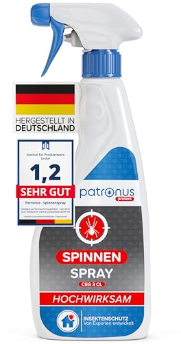Patronus Spinnen-Spray mit maximaler Sofortwirkung für effektive Spinnen-Abwehr 500 ml - schnell & zuverlässig für Innen und Außen (Haus, Wohnung, Boot etc.), hochwirksam & laborgeprüft