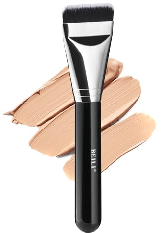 BEILI Ultra Thin Foundation Brush,Foundation Makeup Pinsel,Flacher Foundation Pinsel,Flat Top Make-up Pinsel Flüssiger Puderpinsel für Frauen Mädchen Beauty Geschenke, Ideal für Cremige, Pudrige