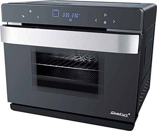 Steba Multifunktions-Dampfbackofen, Backofen mit Heißdampf zum schonenden Schnellgaren, Wirksame Gehäuseisolation für geringen Energieverbrauch, 49 Automatikprogramme, 37 Liter, DG 40