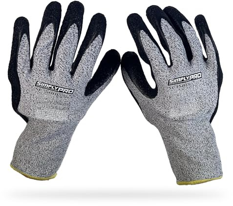 Anti-Vibrations-Handschuhe - Paar Arbeitshandschuheaus Fiberglas und Spandex – Größe 10/L
