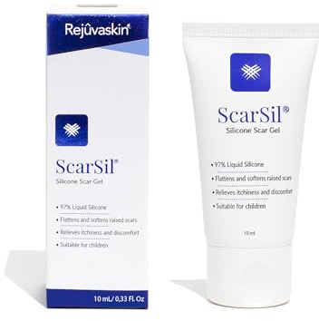 ScarSil flüssiges Narbenpflaster | blassere, flachere & weichere Narben | Silikon Narbengel, Narbencreme, Narbenpflege | Narbensalbe nach OP | Scar Removal Cream | transparent & geruchlos | 10 ml