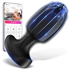 Analvibratoren für Mann Analplug für Männer, Prostata Stimulation Analplug Sex Spielzeug für die Männers mit 9 Vibration für Mann mit APP, Anal Plug Sex Spielzeug für Paare Buttplug Sexspielzeug