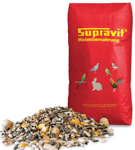 Supravit Papageienfutter 20kg – Premium Futtermischung für Papageien | aller Arten | Saaten- & Körnermischung | hochwertiges Vogel-Futter aus Deutschland