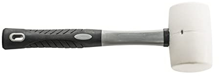 Hardy Gummihammer 75 mm Serie 90 Campinghammer ca. 1,2 kg Hammer aus Gummi | Kleinhammer 75 mm, ca. 750 g Gewicht, Gesamtlänge 35 cm, Weichgummikopf 12 cm