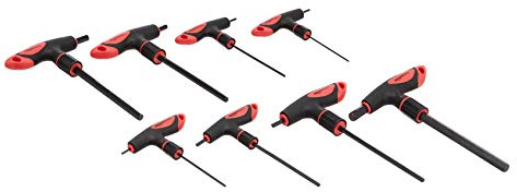 Amazon Basics Innensechskantschlüssel-Set, mit T-Griff, 8 Teile, 2 -10 mm