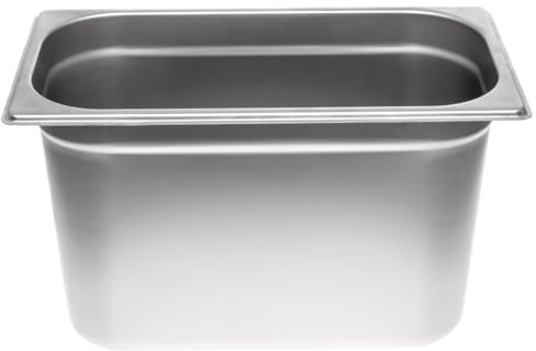 Allpax GN Behälter 1/3 Edelstahl - Höhe 200 mm - lebensmittelechter & hitzebeständiger Gastronormbehälter, zum Abtropfen oder als Gareinsatz im Chafing Dish