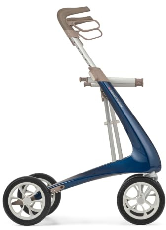 byACRE Carbon Ultralight Rollator, 4,8 kg, Königsblau, Kompakt | Weltweit leichtester Carbon Rollator mit Sitz für Senioren, faltbar, ultraleicht & klappbar, für drinnen & draußen