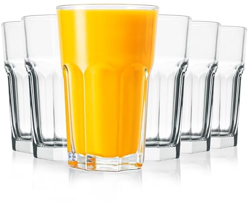 Hochwertige Gläser (12-teiliges Set, 270ml), Trinkgläser, Wassergläser– Perfekt für Latte Macchiato, Wasser, Saft