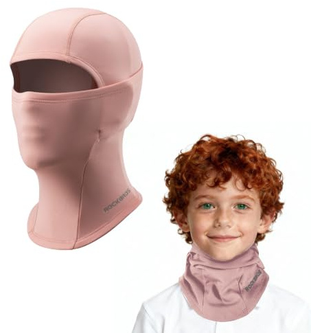 ROCKBROS Kinder Sturmhaube Winter Balaclava Warm Thermo Gesichtshaube Skimaske für Outdoor Sports Radfahren, Skifahren, Laufen Mädchen/Jungen
