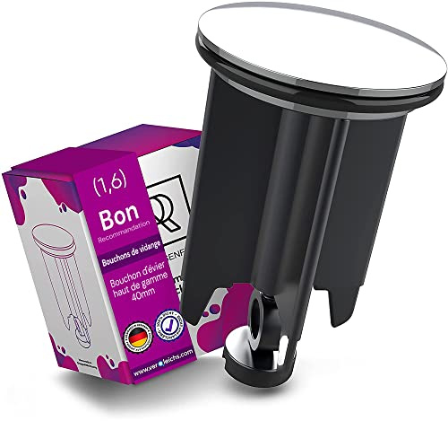 M. ROSENFELD HOME Universal Waschbeckenstöpsel 40mm Chrom Abflussstopfen – aus Messing, Abflussstöpsel mit Gummi für Waschbecken im Bad und Bidets - Excenterstopfen - Höhenverstellbar, Rostfrei, Dicht