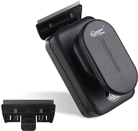 hygger Aquarium Reinigungs Magnet Bürste, Aquarium Glasreiniger, Fish Tank Scheibenreiniger Magnetischer Reiniger Alge Reinigungswerkzeug mit Abnehmbarem Schaber für Fischglasbecken