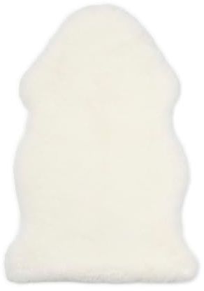 Nordic Sheep Baby Lammfell Kinderwagen & Spielteppich 80x60 cm, Weiß | Temperaturregulierend, ideal für Kinderwagen, Hochstuhl & als Spielteppich, viele Farbvarianten