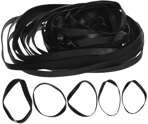 SECFOU 50 Stück Teiliges Gummiband Flachriemen für Kassettendeck Reparatur Langlebige Antriebsriemen für Recorder Videogeräte DVD Flexible Kassettenwartung