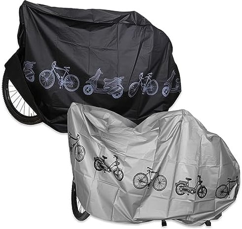 2 Stück Fahrradgarage Fahrradabdeckung Wasserdicht Anti-Staub UV Abdeckung Fahrrad Regenschutz Fahrrad Abdeckplane Fahrradschutzhülle Fahrradplane Wasserdicht Fahrrad Garage Outdoor Bike Cover