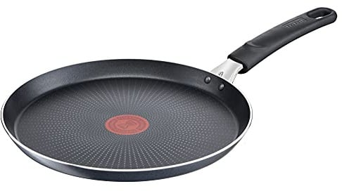 Tefal Crêpe-Pfanne, Aluminium, Schwarz, 25 cm (ohne Induktion)