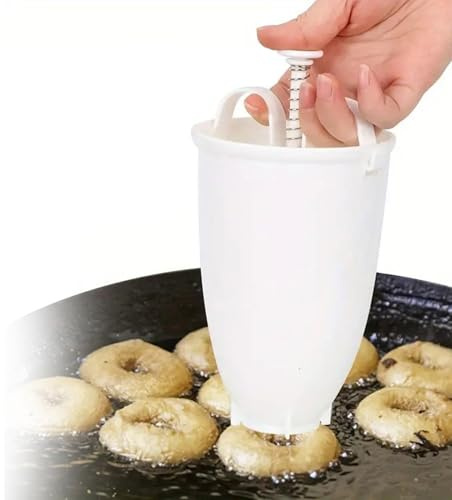 STGBCST Tragbare Donut-Maker Donut-Schneider Backwerkzeug Kunststoff-Teigspender selbstgemachte frittierte Donut-Form für die Herstellung von Küchengebäck