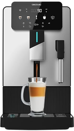 Cecotec Kompakte Kaffeevollautomat mit Dampferzeuger Cremmaet Steam Latte Art. 19 Bar, Thermoblock, Plug&Play, Kegelmahlwerk, 5 Stufen, 1,1L Wassertank, 150g Kaffee, Automatische Reinigung