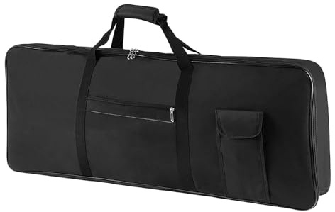 Dickly Wasserdichter Koffer für 76-Tasten-Keyboards, 120 x 40 x 13 cm, mit Tasche, tragbare Gigbag für elektrische Keyboards und Klaviere für Musikstudios, Konzertmusikstudio, Reisekonzerte