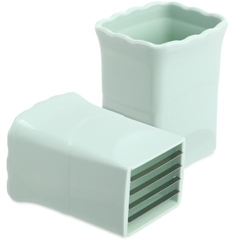 Gatuida 2 Stück Obstschneider: Tassenschneider Tasse Slicer Handheld Becher Cup Slicer Schnelle für Obst Eier und Gemüseschneider für Salat Machen Gemüse Küchenhelfer mit Schutzdeckel