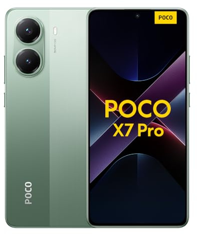 XIAOMI Poco X7 Pro Smartphone, 12+512GB, Grün, 50MP Hauptkamera mit OIS, 6000mAh (typ.) Akku mit 90W HyperCharge, IP68, KI-Funktionen