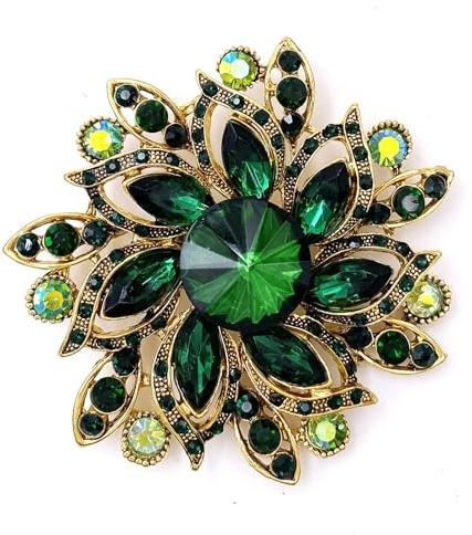 Broschen für Kleidung,Brosche Damen mit Diamant Blumensträuß Kristall für Damen Mantel Kleid Kleidung Brosche Abzeichen für Braut Mutter Geschenke