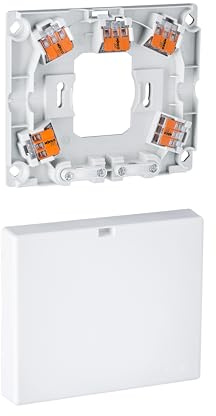 Schneider Electric Merten Herd- und Geräteanschlussdose, Aufputz, 2 Ausgänge, Steckklemmen, IP20, polarweiss, Artikelnummer MEG1011-9019