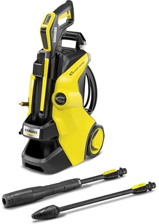 Kärcher Hochdruckreiniger K 5 Power Control, Druck: max. 145 bar, Fördermenge: 500 l/h, Flächenleistung: 40 m²/h, Wasserfilter, Gewicht: 13 kg, Hochdruckschlauch und -Pistole, Dreckfräser, Strahlrohr