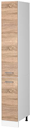 Vicco Apothekerschrank R-Line, Sonoma, 30 cm | 2 Auszüge · 5 Einlegeböden · Höhenverst. Füße · ✓ Frei kombinierbar · ✓ Viel Stauraum