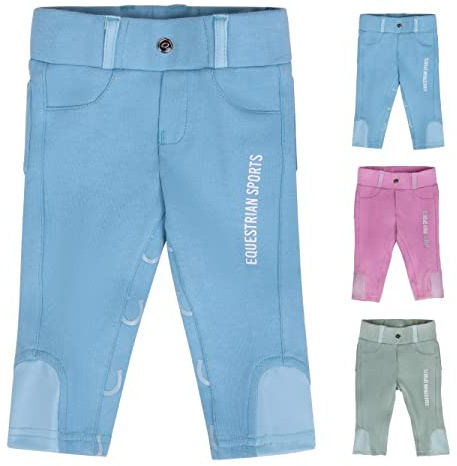 netproshop Baby und Kinder Reithose Bobby Vollbesatz Gr. 56-104, Kindergroesse:92, Farbe:Blau