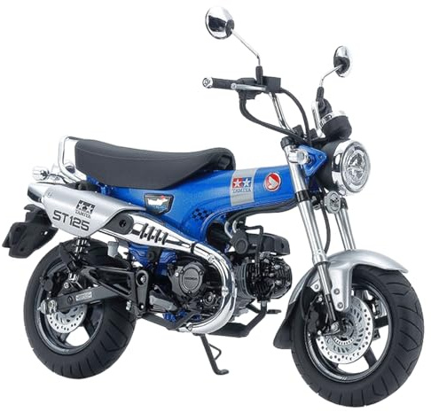 Tamiya 14142 1:12 Honda Dax 125 TAMIYA Edition - originalgetreue Nachbildung, Plastik Bausatz, Basteln, Modellbausatz, Zusammenbauen, Motorrad Bausatz