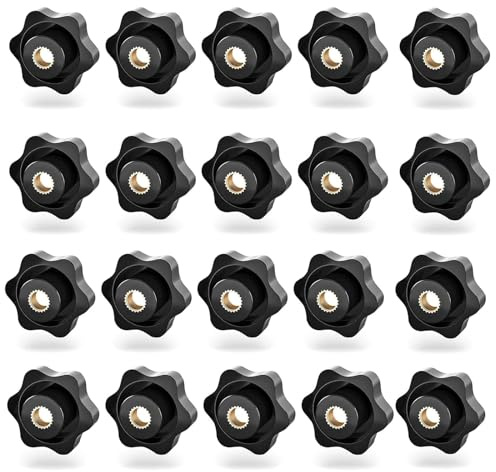 ElevaPulse 20 Stück Sterngriffmutter M8, Innengewinde Klemmknopf, Rändelmutter, Sterngriffschraube M8, Rändelgriffmuttern für Mechanische, Industrie, Möbel, Elektronische Ausrüstung ﻿