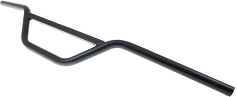 Lenker Motocross mit Strebe Stahl schwarz 22mm 860mm für zwei Klemmböcke | 2 Aufnahmepunkte, Ø 22mm, Breite 860mm, Höhe 140mm; nicht geeignet für zentral geklemmte Downhill-Aufnahmen/Lenkerklemmen
