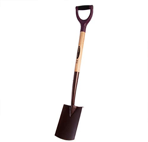 Spear & Jackson 4194NB Elements Beetspaten mit Tritt – Carbonstahlkopf, ergonomischer Vorwärts-Neigungsgriff, rostbeständig, ideal für Beete & enge Gartenbereiche