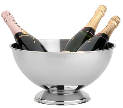 Leopold Vienna Champagnerschale Classic II Edelstahl Ø35x19cm, 304, Silber, 1 Stück (1er Pack), Klassisches