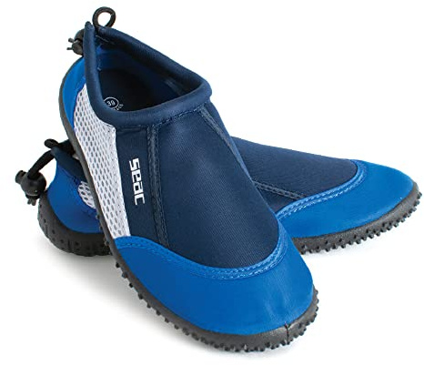 SEAC Reef, Badeschuhe für Erwachsene und Kinder, schnelltrocknend für das Schwimmbad und den Strand, blau, 37