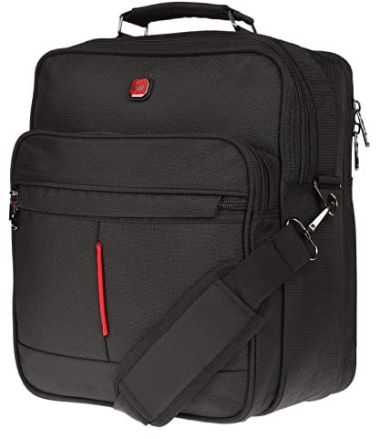Christian Wippermann Arbeitstasche Herren - Hochwertige Flugbegleiter Tasche - Nylon Wasserabweisend, 30x34x20cm - 2 Hauptfächer mit Laptopfach - Abnehmbarer Trageriemen - 20L Volumen