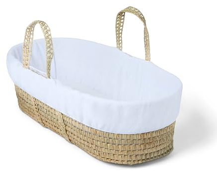 Clair de Lune Fleece-Einlage für Baby-Tragekörbchen (weiß)