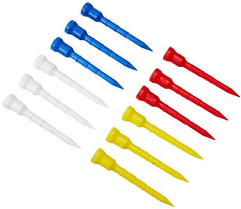 Lignum Golf Tee Lignum Tees 82 mm als Tasche 12 Stück – Golf Tee (Kunststoff) Farbe: Mehrfarbig: Größe: 82 mm