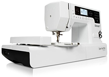 Bernette Chicago 7 Nähmaschine und Stickmaschine mit 200 Nähprogramme, Weiß