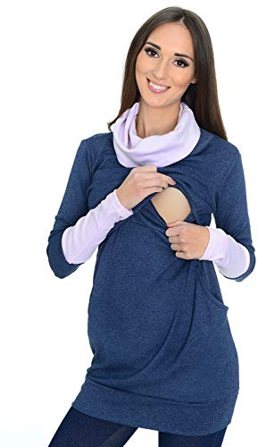 Mija - 2 in1 Stillpullover & Umstandspullover Stilltop Still-Pulli Maddy 7115A