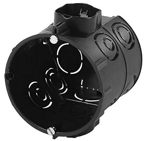 f-tronic Unterputz-Gerätedose, 65 mm tief mit Schrauben, Inhalt: 25, schwarz, E107M25S